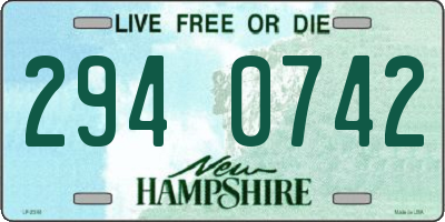 NH license plate 2940742