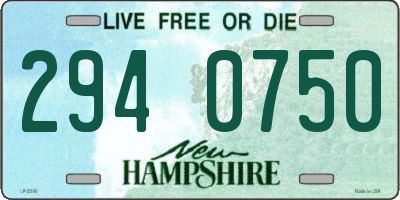 NH license plate 2940750