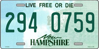 NH license plate 2940759