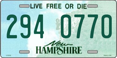 NH license plate 2940770