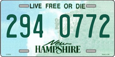 NH license plate 2940772