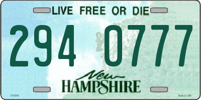 NH license plate 2940777