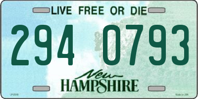 NH license plate 2940793