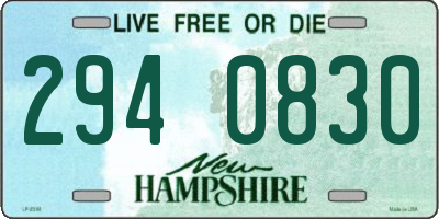 NH license plate 2940830