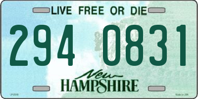 NH license plate 2940831