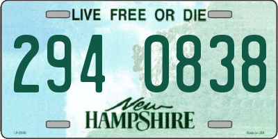 NH license plate 2940838