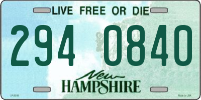 NH license plate 2940840