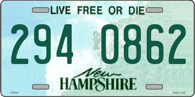 NH license plate 2940862
