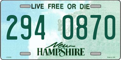 NH license plate 2940870