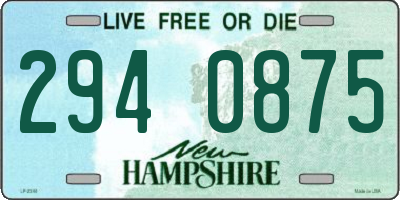 NH license plate 2940875
