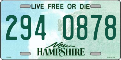 NH license plate 2940878