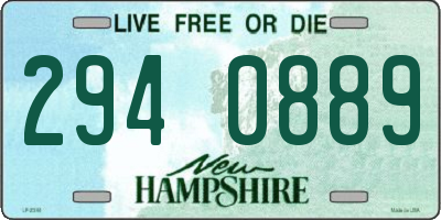 NH license plate 2940889
