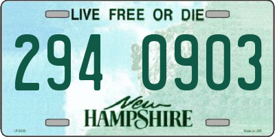 NH license plate 2940903