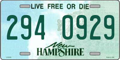 NH license plate 2940929