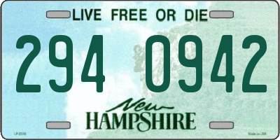 NH license plate 2940942