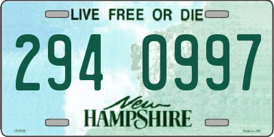 NH license plate 2940997