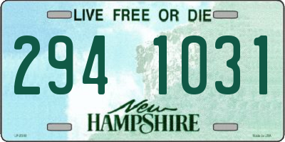 NH license plate 2941031