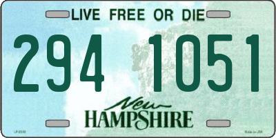 NH license plate 2941051