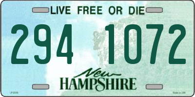 NH license plate 2941072