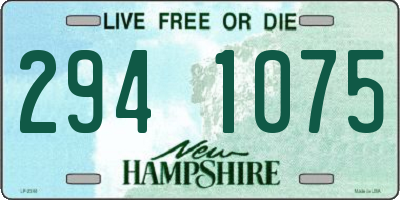 NH license plate 2941075