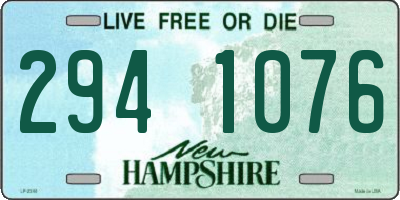 NH license plate 2941076