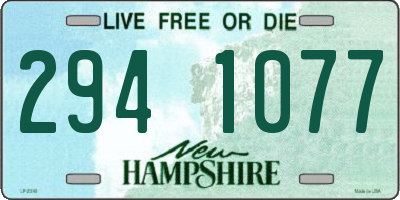 NH license plate 2941077