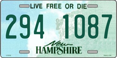 NH license plate 2941087