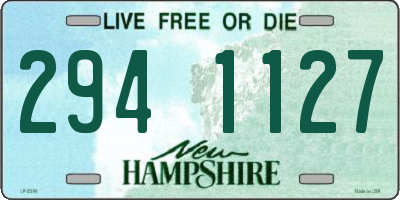 NH license plate 2941127