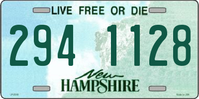 NH license plate 2941128