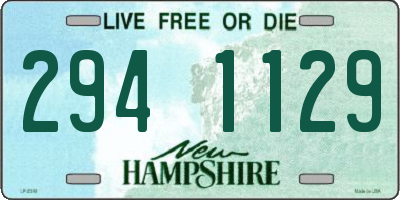 NH license plate 2941129