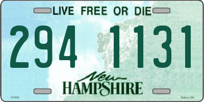 NH license plate 2941131