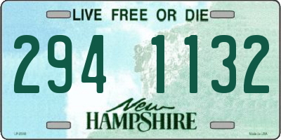NH license plate 2941132