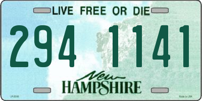 NH license plate 2941141