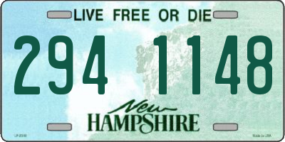 NH license plate 2941148