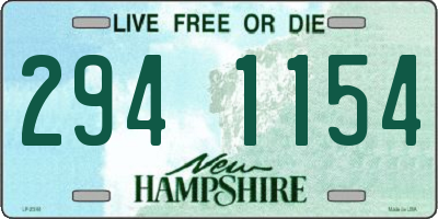 NH license plate 2941154