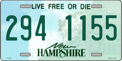 NH license plate 2941155