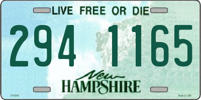 NH license plate 2941165