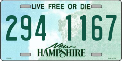 NH license plate 2941167