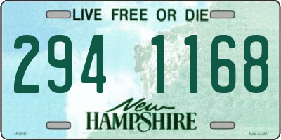 NH license plate 2941168