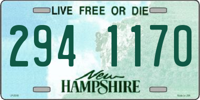 NH license plate 2941170