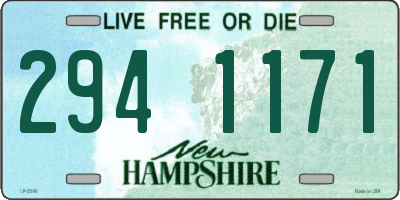 NH license plate 2941171