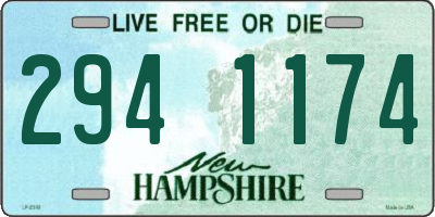 NH license plate 2941174