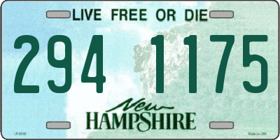 NH license plate 2941175