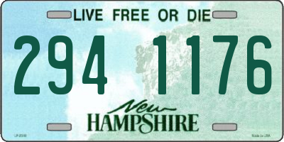 NH license plate 2941176