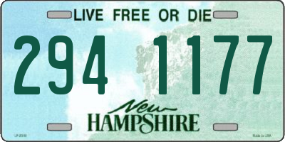 NH license plate 2941177