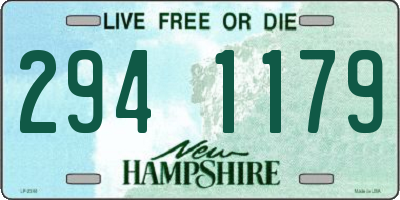 NH license plate 2941179