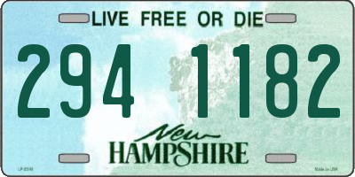 NH license plate 2941182