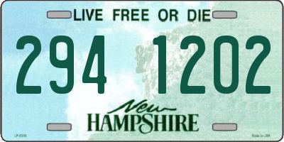 NH license plate 2941202