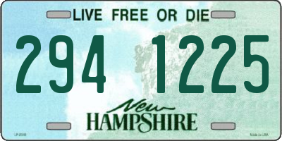 NH license plate 2941225
