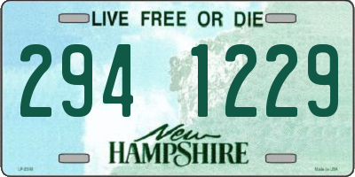 NH license plate 2941229